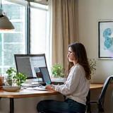 Anna G. at workspace with personalized decor